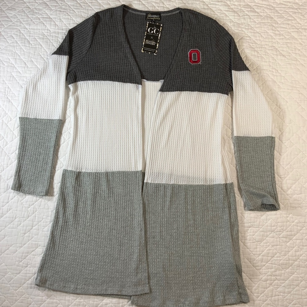 Gameday Couture Women’s Cardigan – Size Large – Ohio State Logo – NWT (F46)